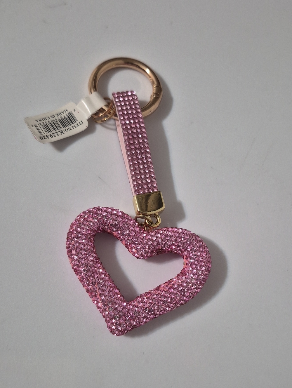 Pink Sparkle Purse Key Charm